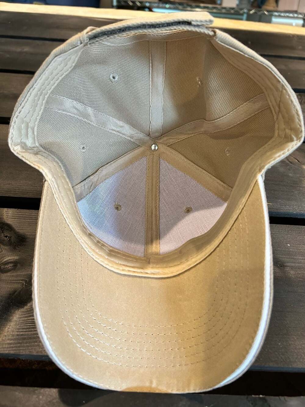 Ole Miss Rebels Colonel Reb Logo Khaki Adjustable Baseball Hat - Picture 5 of 5